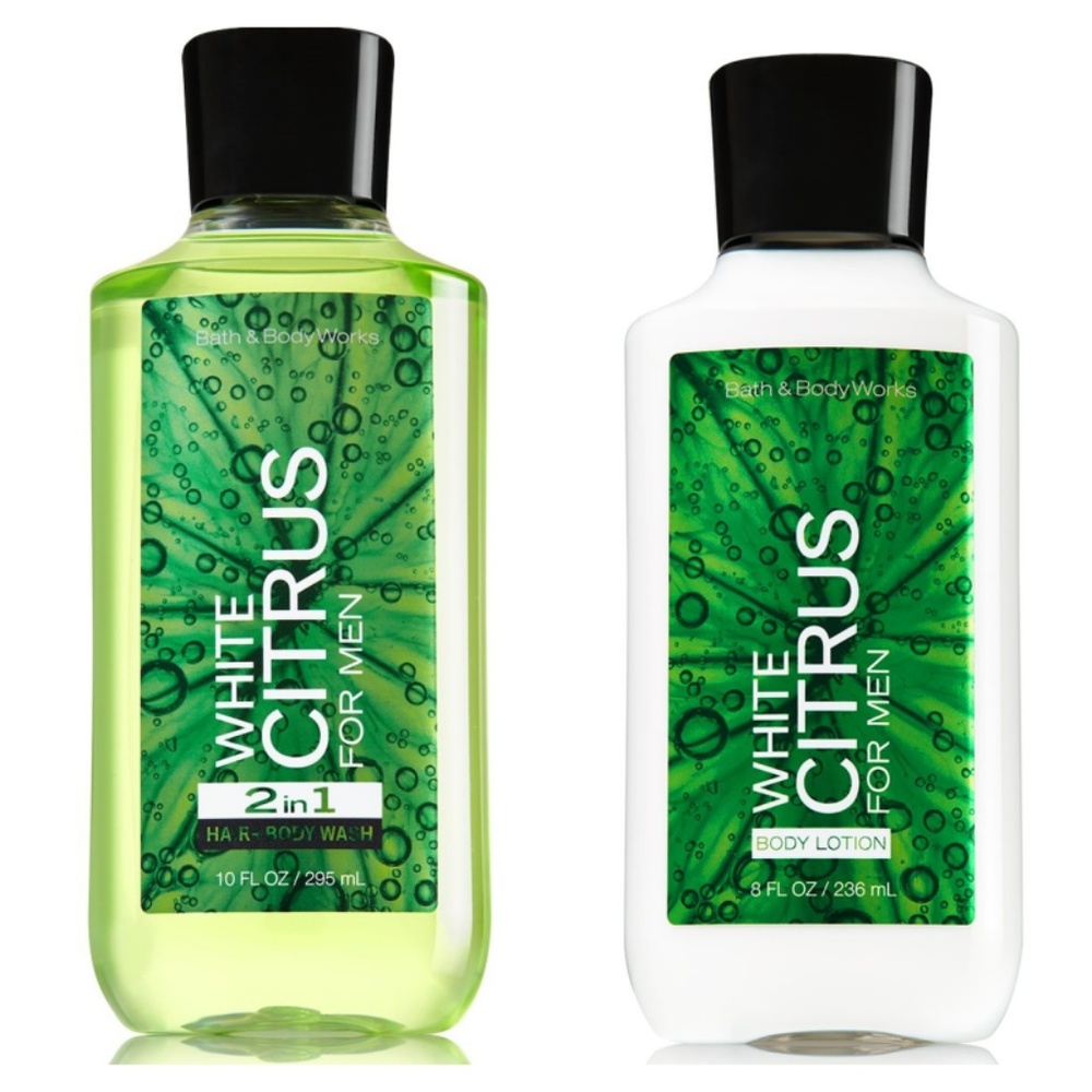 PRICE DROP 2pc bundle lot B&BW Mens WHITE CITRUS